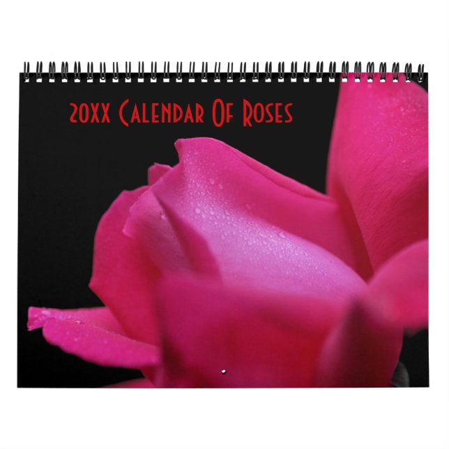 Roses Flower Photography  Calendar (Cover)