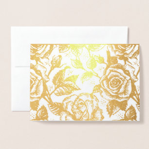 Roses Foil Card