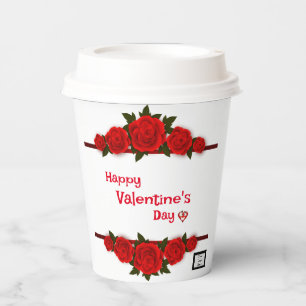 Roses for lover   paper cups