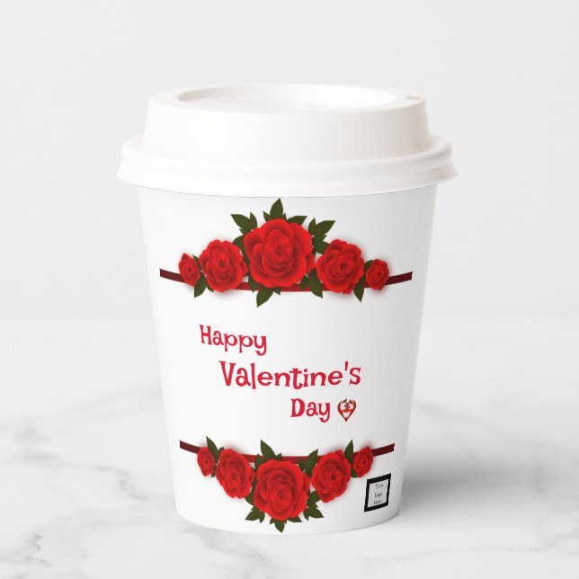 Roses for lover   paper cups (Front)