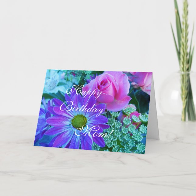 Roses for Mum: Happy Birthday mum! Card (Front)