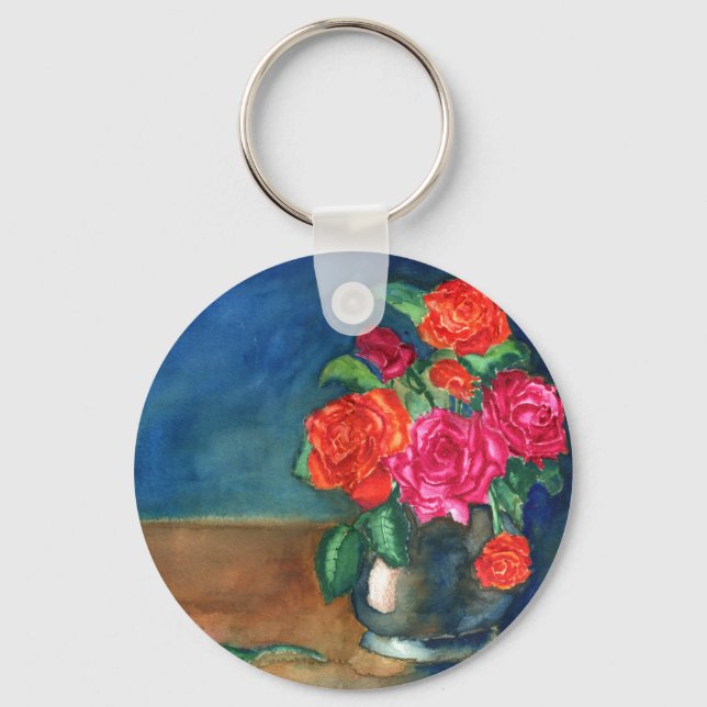 Roses for My Love Key Ring (Front)