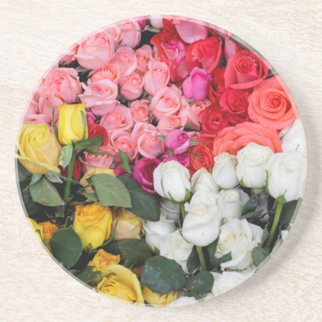 Roses for sale, San Miguel de Allende, Mexico Coaster (Front)