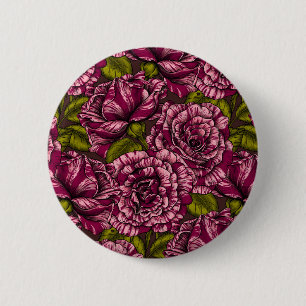 Roses for you 6 cm round badge