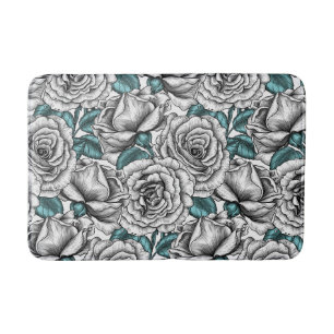 Roses for you bath mat