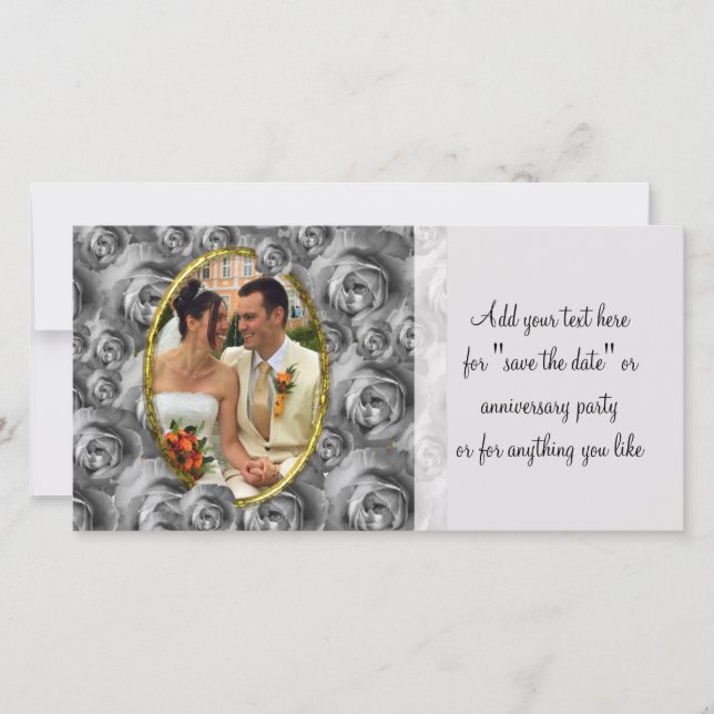 Roses Frame Save The Date (Front)