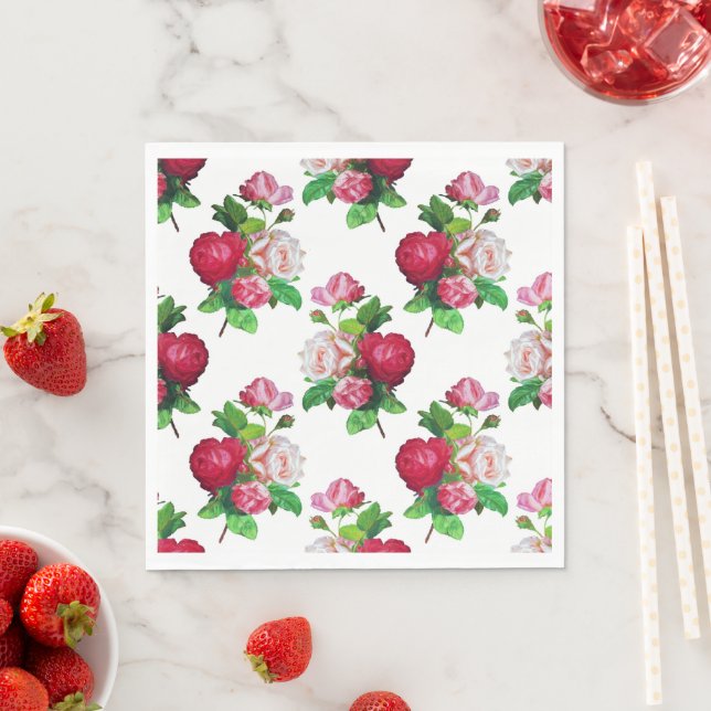 Roses Galore Napkin (Insitu)