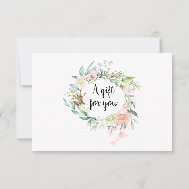 Roses Garland Gift Certificate (Front)