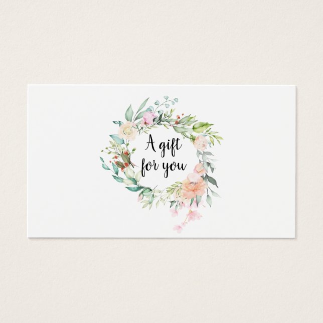 Roses Garland Gift Certificate (Front)