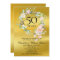 Roses Garland Gold Foil 50th Wedding Anniversary