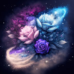 Roses Glowing in Night Sky Jigsaw Puzzle<br><div class="desc">Roses Glowing in Night Sky Jigsaw Puzzle. Beautiful rose flowers glowing in the night sky would make a great addition to any room. High definition digital art image. And, as with all my puzzles, you can personalise it with your name or favourite quote or anything you would like to be...</div>