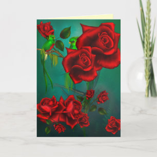 Roses greeting card