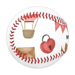 Roses Heart LOVE for Lover on Valentine's Day Baseball