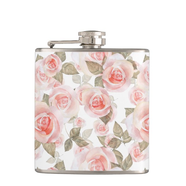 Roses Hip Flask (Front)
