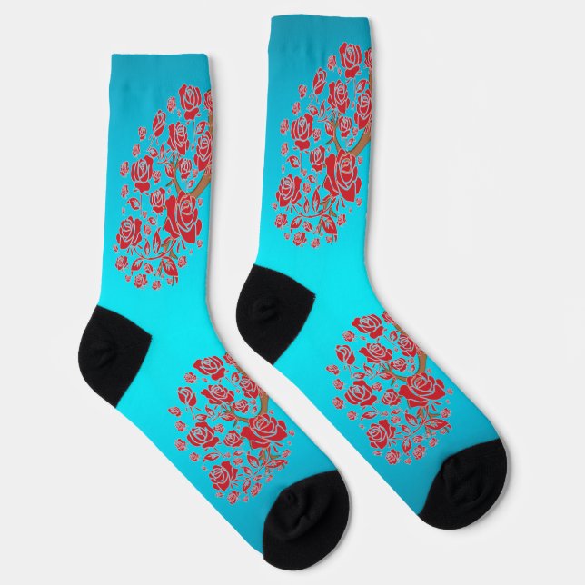 Roses & Hope Crew Socks (Right)
