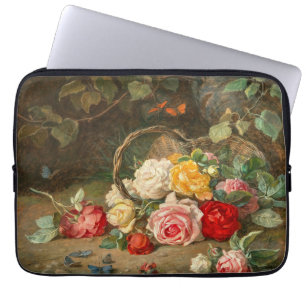 Roses in a Basket – Josef Neugebauer Laptop Sleeve