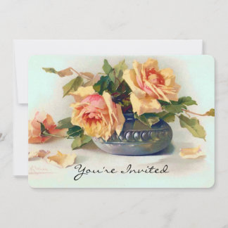 Roses in a Bowl Bridal Shower Invitation