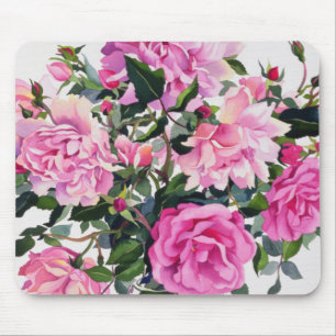 Roses in a Glass Jar Mouse Pad