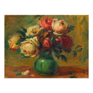 Roses in a Vase by Pierre-Auguste Renoir Photo Print