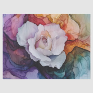 Roses in Alcohol Ink Series Design #1 Tissue Paper