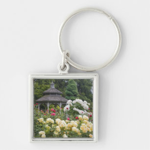Roses in bloom and Gazebo Rose Garden at the Key Ring
