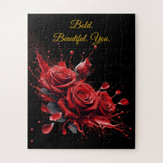 Roses in Bloom - Elegant Birthday Jigsaw Puzzle