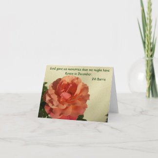 Roses in December Notecard