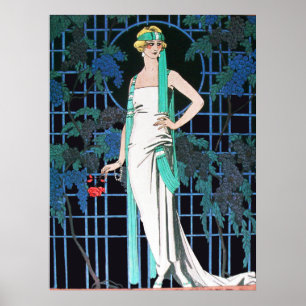 ROSES IN THE NIGHT,BEAUTY FASHION MAKE UP ARTIST POSTER