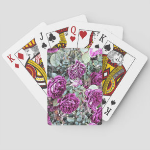 Roses Ink Outline Playing Cards