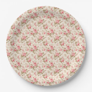 Roses Instill Love Of Nature Paper Plate