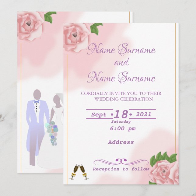 Roses Invitation (Front/Back)