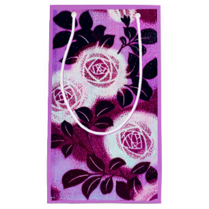 Roses, Japanese Vintage Design Small Gift Bag