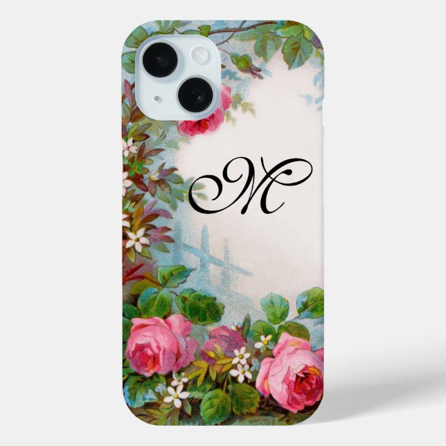 ROSES & JASMINES MONOGRAM Case-Mate iPhone CASE (Back)