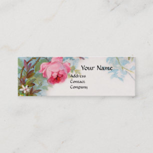 ROSES & JASMINES MONOGRAM GEM blue Mini Business Card
