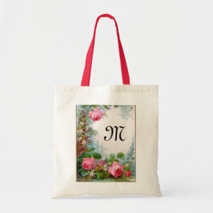ROSES & JASMINES MONOGRAM TOTE BAG