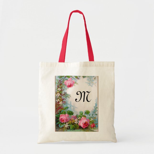 ROSES & JASMINES MONOGRAM TOTE BAG (Front)