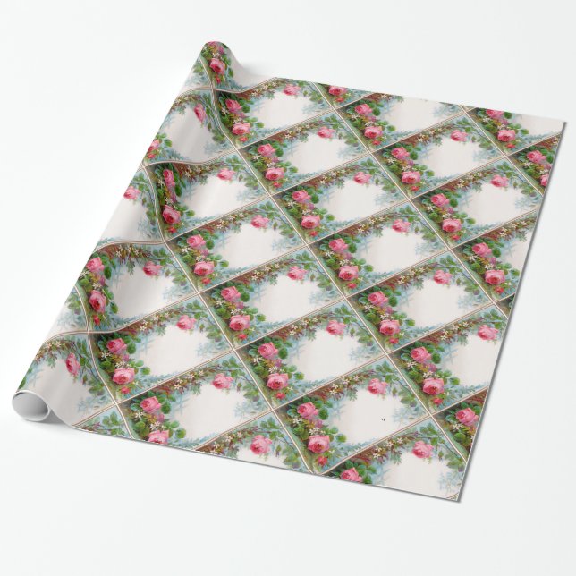 ROSES & JASMINES WRAPPING PAPER (Unrolled)