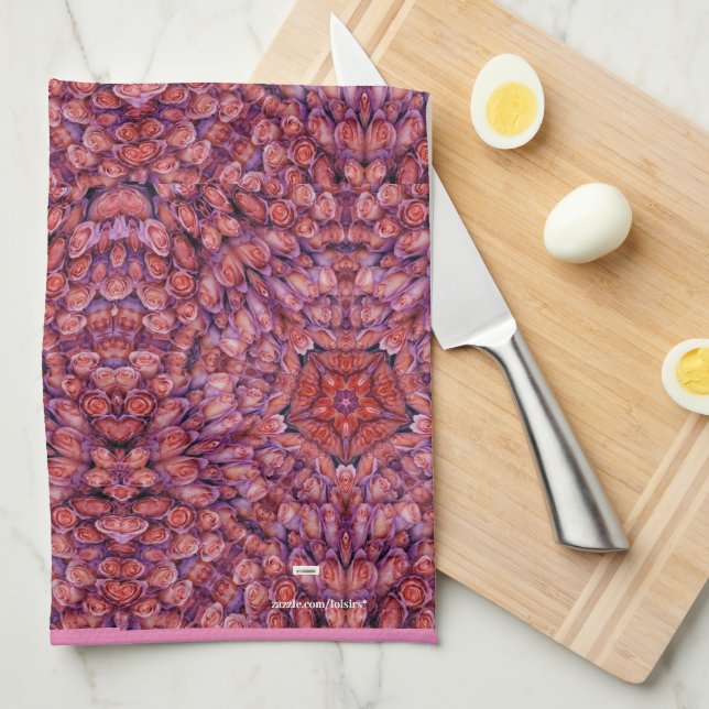 Roses Kitchen Towels (Quarter Fold)
