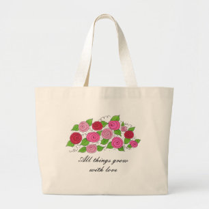 Roses Large Tote Bag
