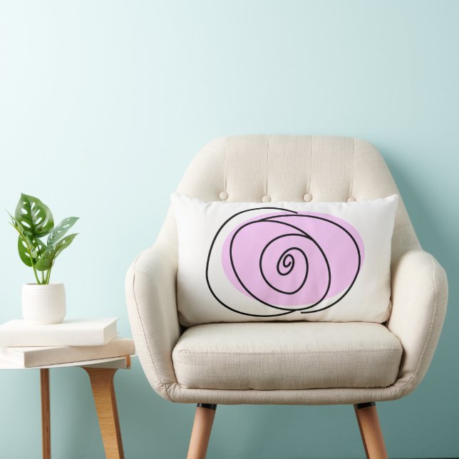 Roses Lilac single front multi back lumbar Cushion (Chair)