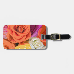 Roses Luggage Tag