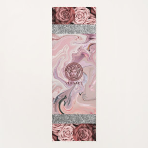 Roses Marble Glitter Yoga Mat