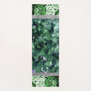  Roses Marble Glitter Yoga Mat