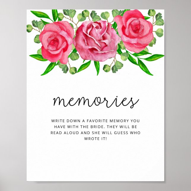 Roses memories with the bride poster (Front)