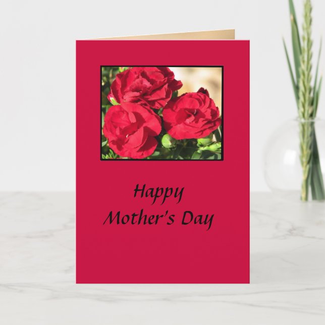 Roses Mother's Day Card (Front)
