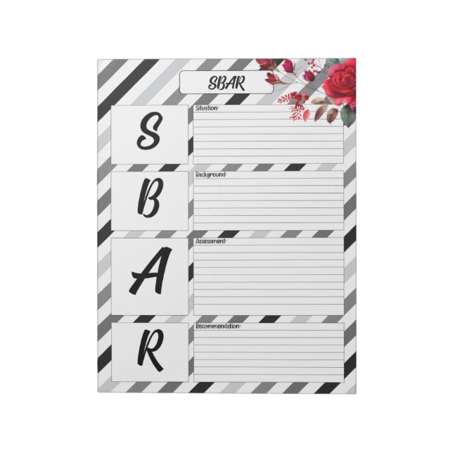 Roses n Stripes _ SBAR Temp Notepad (Rotated)