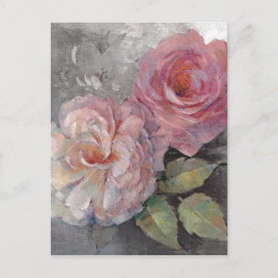 Roses on Grey Postcard