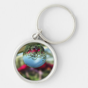 Roses on Raindrops Keychain