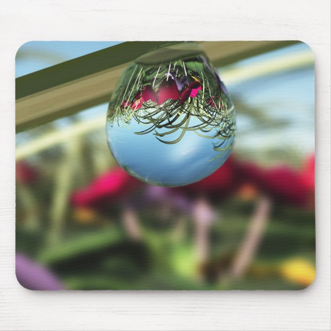 Roses on Raindrops Mousepad (Front)