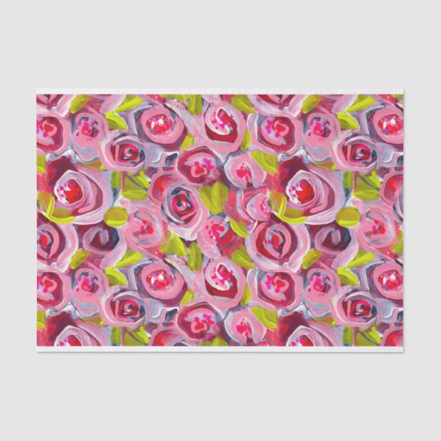 Roses on Roses on Roses Tissue Paper (Front)